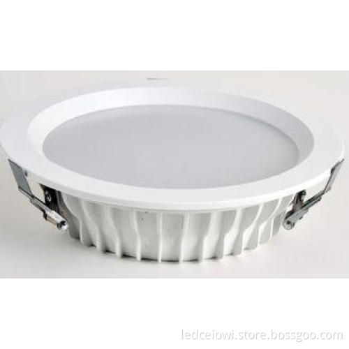 Round 18 Watt Cob Led Downlights 1500lm , Office 240V LED P